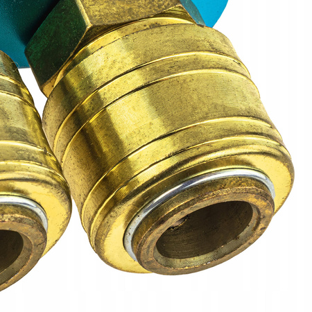 ROZDZIELACZ ROZGAŁĘŹNIK PNEUMATYCZNY KOMPRESORA 2-DROŻNY SZYBKOZŁĄCZKA 1/4