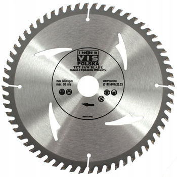 TARCZA PIŁA DO DREWNA DRZEWA WIDIA 180/22,2 T60