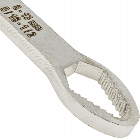 Uniwersalny klucz płaski oczkowy dwugłowicowy calowy 8-22mm torx
