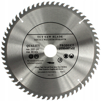 TARCZA PIŁA DO DREWNA WIDIA I-C 250/32 T60