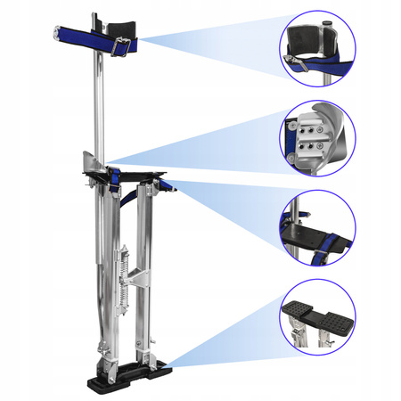 SZCZUDŁA BUDOWLANE MALARSKIE REGULOWANE 60-102 CM ALUMINIOWE LEKKIE 120 KG