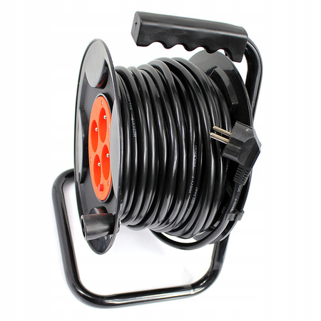 PRZEDŁUŻACZ BĘBNOWY 25M 3x2,5 NA BĘBNIE 4 GNIAZDA