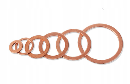 PODKŁADKI MIEDZIANE USZCZELKI ORING ZESTAW PODKŁADEK MIEDZIANYCH 580 SZTUK