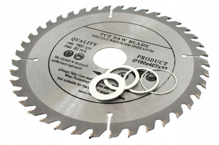 TARCZA PIŁA DO DREWNA WIDIA I-C 190 x 32 T40