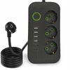 PRZEDŁUŻACZ LISTWA ZASILAJĄCA WŁĄCZNIK 5x USB + 3 GNIAZDA + USB TYP-C 5m