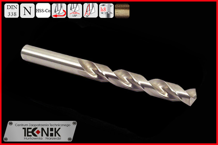 WIERTŁO KOBALTOWE NWKa HSS-Co DIN338 9,5 mm