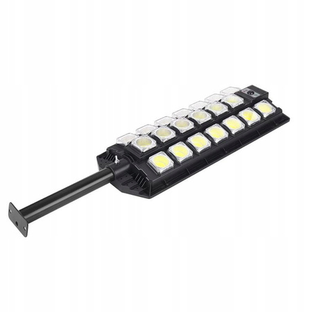MOCNA LAMPA SOLARNA LED Z CZUJNIKIEM RUCHU ZMIERZCHU OGRODOWA ULICZNA PILOT