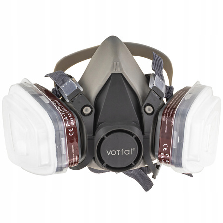 MASKA LAKIERNICZA PÓŁMASKA OCHRONNA PRZECIWPYŁOWA FILTRY WKŁADY OKULARY