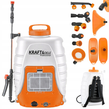 OPRYSKIWACZ PLECAKOWY AKUMULATOROWY ELEKTRYCZNY 18L + OSŁONA HERBICYDOWA