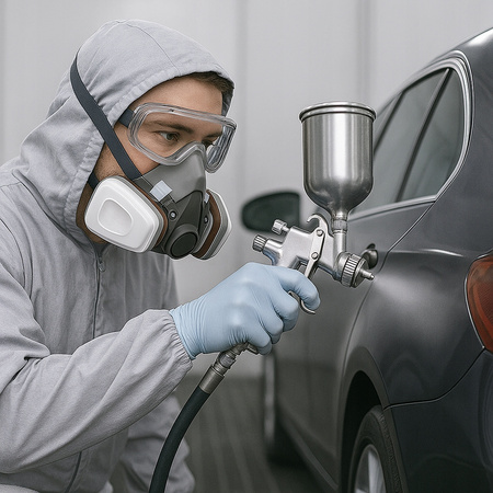 MASKA LAKIERNICZA PÓŁMASKA OCHRONNA PRZECIWPYŁOWA FILTRY WKŁADY OKULARY