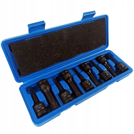 KLUCZE UDAROWE TRZPIENIOWE SPLINE M4-M16 1/2 CR-MO WPUSTOWE DŁUGIE 75 MM