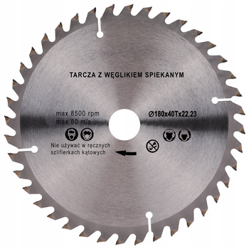 TARCZA PIŁA DO DREWNA WIDIA I-C 180 20 T40