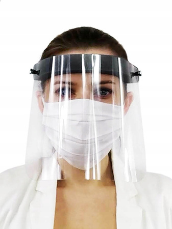 PRZYŁBICA OCHRONNA NA TWARZ OSŁONA TWARZY MASKA