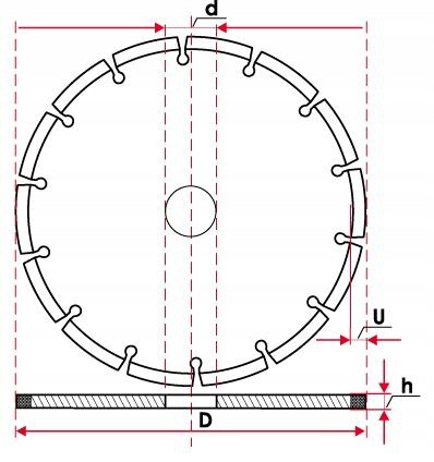 TARCZA DO BETONU DIAMENTOWA INTERVIS 230 DEEP CUT