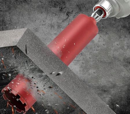 WIERTŁO KORONOWE DIAMENTOWE DO BETONU 132 x 450mm WIERTNICA OTWORNICA