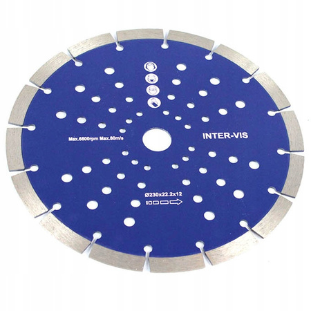 TARCZA DIAMENTOWA SEGMENT 230 x 22 x 12mm I-VIS