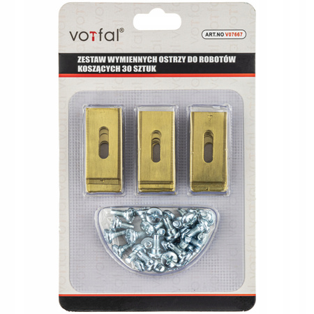 TYTANOWE OSTRZA NOŻYKI NOŻE DO ROBOTA KOSZĄCEGO 30szt