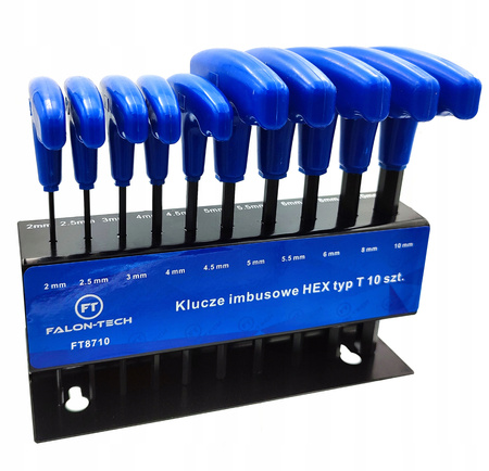 ŚRUBOKRĘTY IMBUS WKRĘTAKI MŁOTECZKI TYP T 1-10 10 el IMBUSY