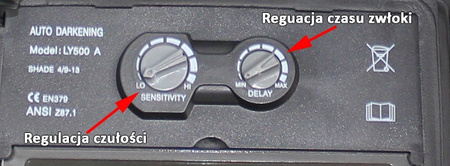 PRZYŁBICA SPAWALNICZA MASKA SAMOŚCIEMNIAJĄCA