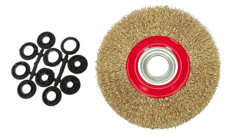 SZCZOTKA DRUCIANA TARCZOWA SZLIFIERKE STOŁOWĄ 150