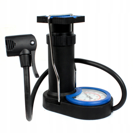 POMPKA ROWEROWA SAMOCHODOWA NOŻNA Z MANOMETREM