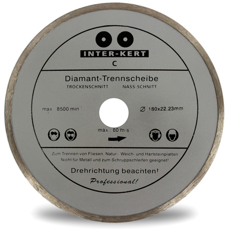 TARCZA DIAMENTOWA 180 25,4 CERAMIKA GLAZURA GRES F