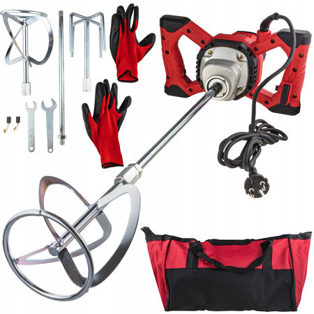 MIESZADŁO DO KLEJU BETONU ZAPRAW FARB ELEKTRYCZNE 2X MIESZALNIK MIESZARKA