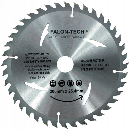 TARCZA PIŁA DO DREWNA DRZEWA WIDIA 200x25,4 T40