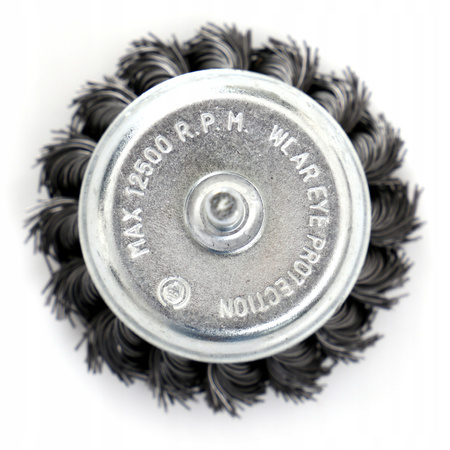 SZCZOTKA PLECIONA DRUCIANA CZOŁOWA 65mm M6