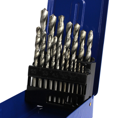 ZESTAW WIERTEŁ SZLIFOWANYCH HSS 19 szt. 1-10mm