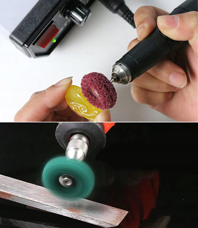 SZCZOTKI POLERSKIE SZCZOTKA DO MINI SZLIFIERKI TYPU DREMEL 20 MM 50 EL.