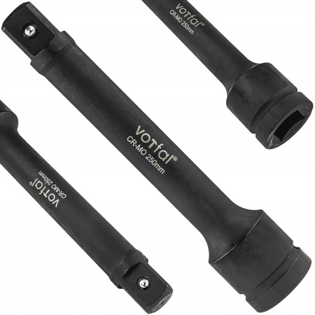PRZEDŁUŻKA UDAROWA DO NASADEK 1" 250 MM UDAR KLUCZY NASADKA ADAPTER CR-MO