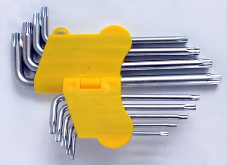 KLUCZE IMBUSOWE HEX DŁUGIE TORX T10-T50 9el