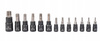 ZESTAW NASADEK KLUCZE NASADOWE NASADKI TORX/TORX-E 1/4″ 3/8″ 1/2″ 25 EL