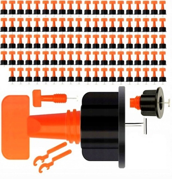 SYSTEM DO POZIOMOWANIA PŁYTEK KLUCZ + 100 KLIPS V2