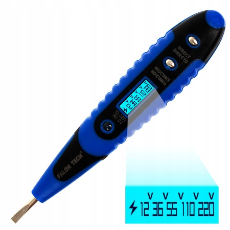 PRÓBNIK NAPIĘCIA TESTER ELEKTRONICZNY PRĄDU 12-220