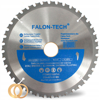 TARCZA PIŁA WIELOZADANIOWA TCT FALON-TECH 210 40z