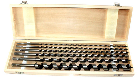 ZESTAW WIERTEŁ DO DREWNA 460mm WIERTŁA 6-25mm 6el