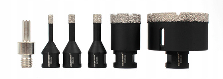 ZESTAW OTWORNICA WIERTŁO DIAMENTOWE DO GRESU 6-68