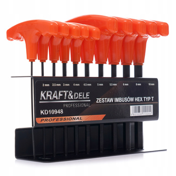 ZESTAW KLUCZE IMBUSOWE IMBUSY 2-10MM SZEŚCIOKĄTNE