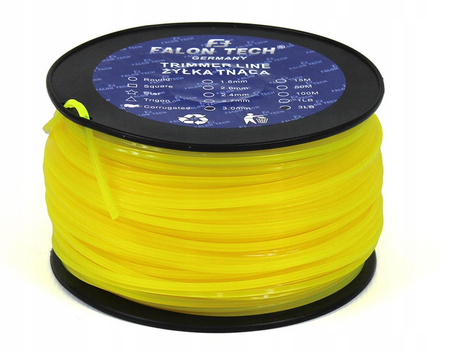 ŻYŁKA TNĄCA DO KOSY KWADRAT 3 mm X 151,2 m /3LB