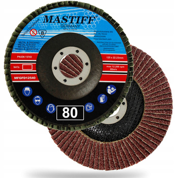 TARCZA DO SZLIFOWANIA LAMELKOWA LAMELKA 125mm P80