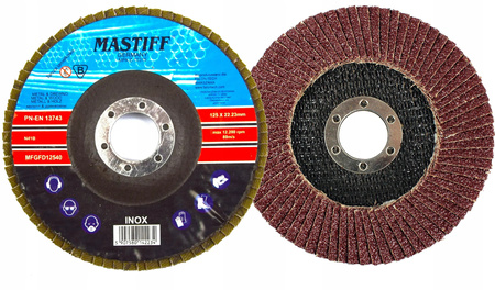 TARCZA LISTKOWA DO SZLIFOWANIA DREWNA METALU LAMELKOWA LAMELKA 125 GR 60 MF