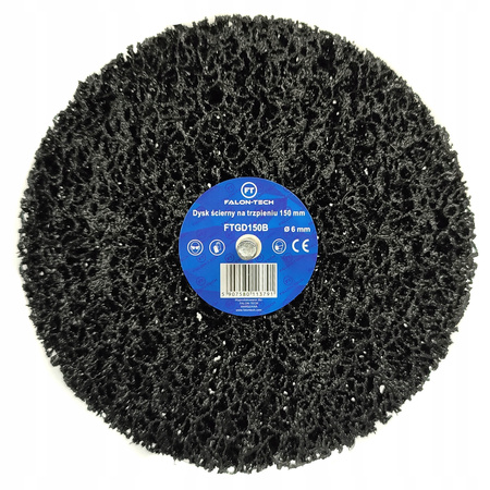 ŚCIERNICA DYSK ŚCIERNY NA TRZPIENIU WŁÓKNINA 150 mm WŁOSY MURZYNA