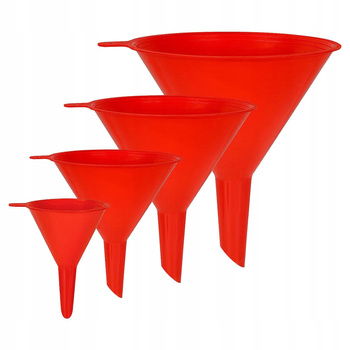 4X ZESTAW LEJKÓW UNIWERSALNYCH DO OLEJU PŁYNU AUTA