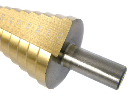 WIERTŁO STOPNIOWE STOŻKOWE HSS TYTAN 4-32mm