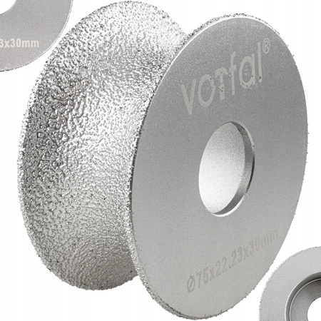 FREZ TARCZA DO ZAOBLANIA KRAWĘDZI PŁYTEK SZLIFOWANIE KRAWĘDZI 75x22,23x30MM