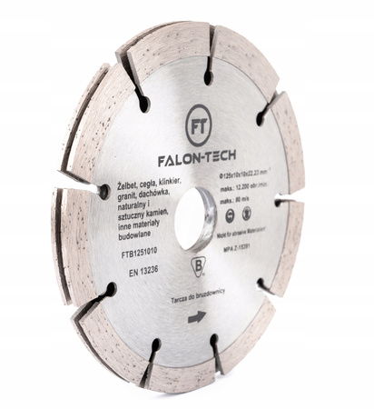 TARCZA DIAMENTOWA ZESPOLONA DO BRUZDOWNICY BRUZD BETONU ZBROJONEGO 125mm