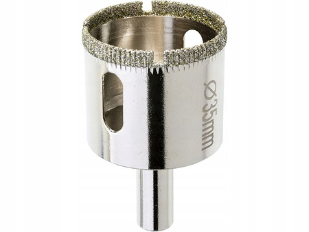 WIERTŁO DIAMENTOWE DO GRESU SZKŁA OTWORNICA 35 mm