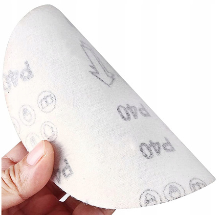 PAPIER ŚCIERNY 125 KRĄŻKI NA RZEP DO SZLIFIERKI ZESTAW 200 SZT